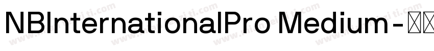 NBInternationalPro Medium字体转换